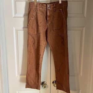 Pilcro Rust Brown Denim Pants